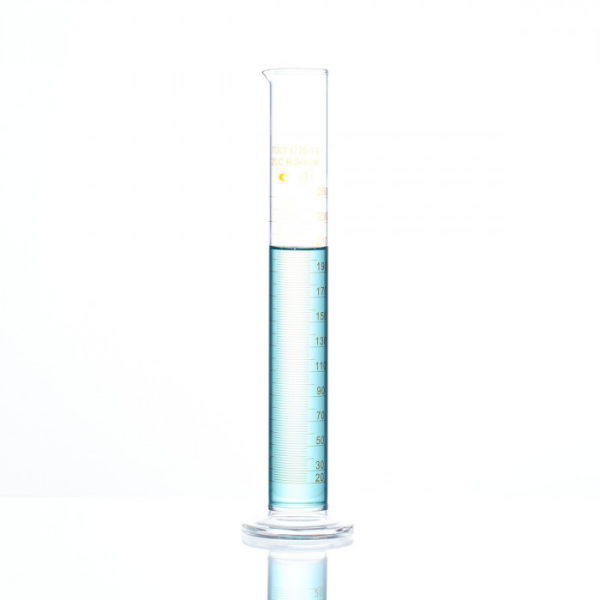 Цилиндр 250 мл лабораторный (мерный: исполнение 1 - на стеклянном основании) 1-250-2